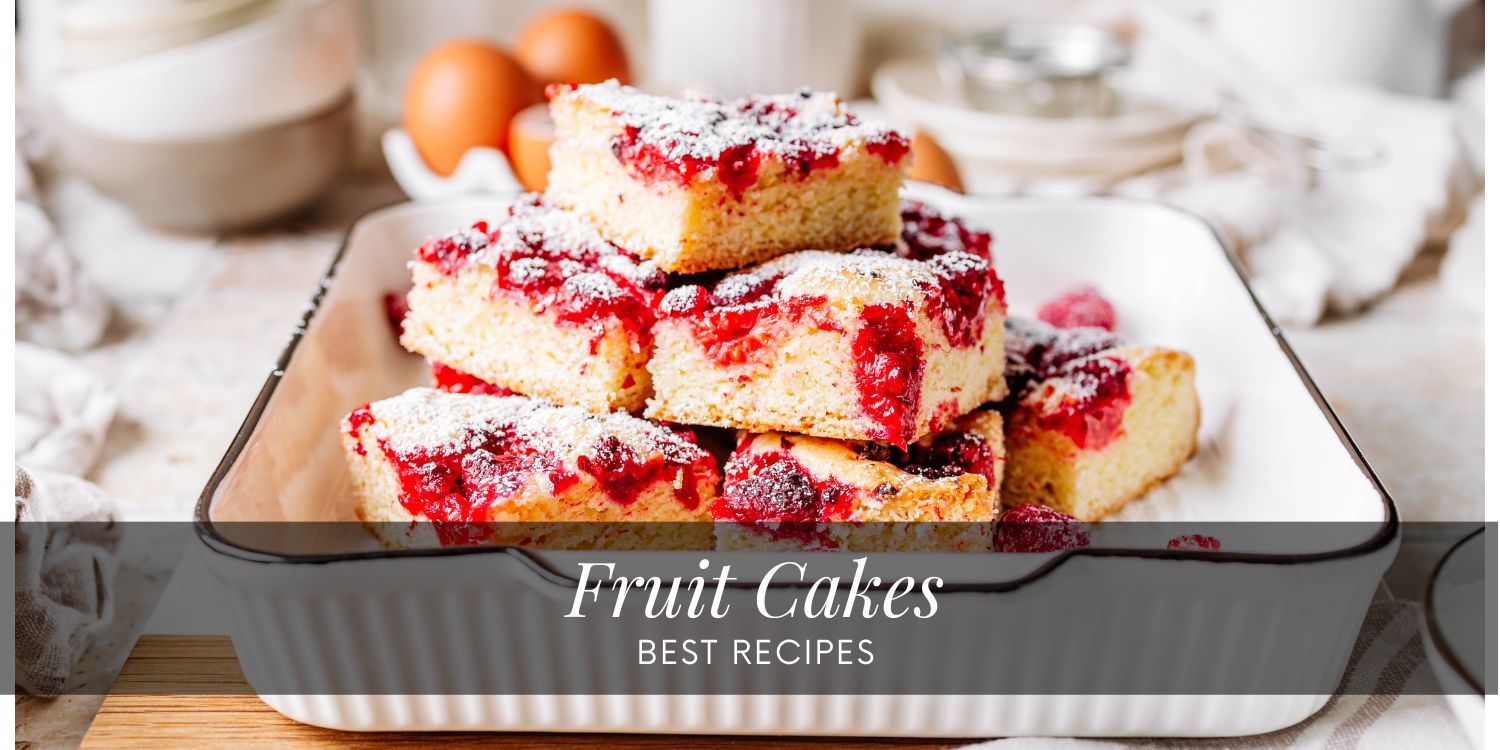 Blondie cake with raspberries homemade fruit cakes