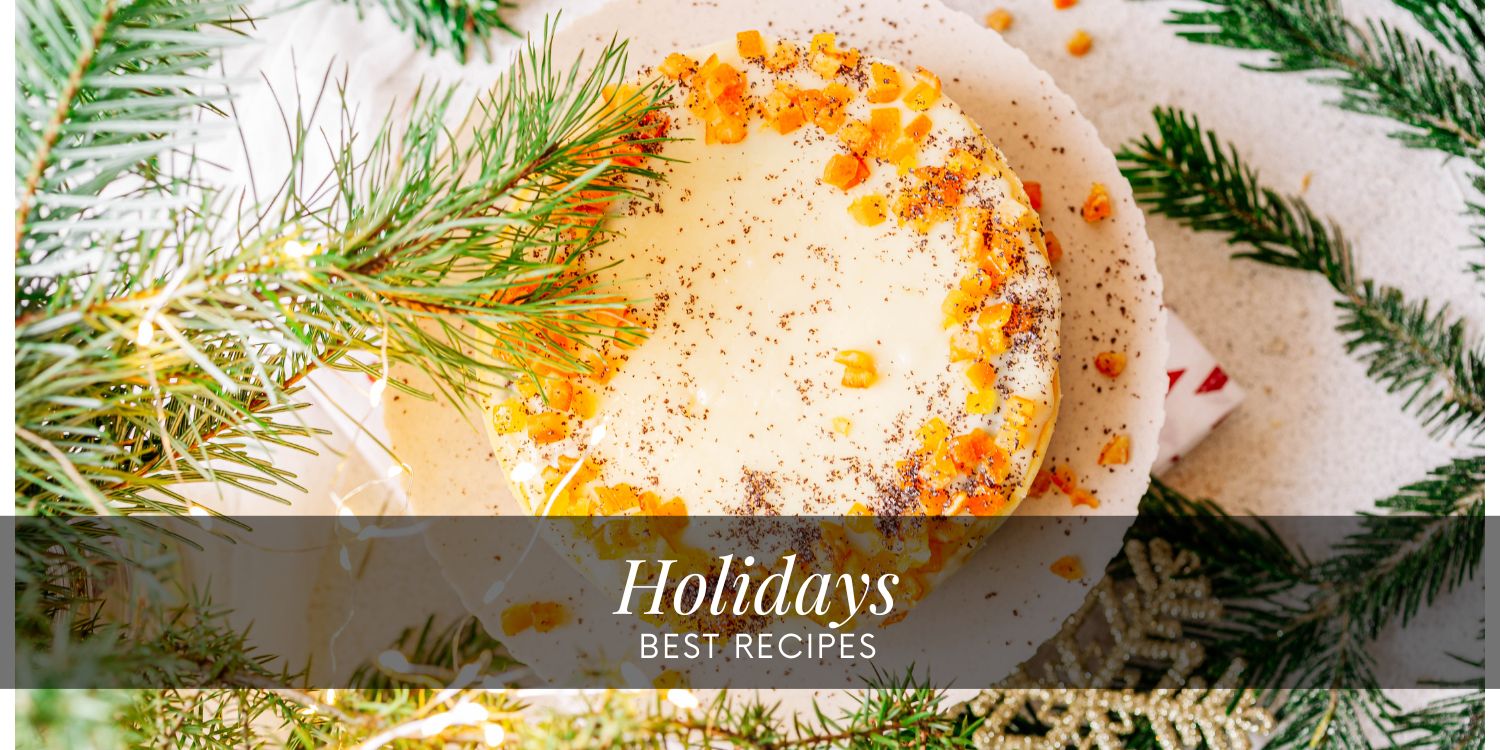 Blondie cake with raspberries Holidays recipes