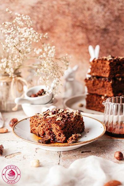 zdrowe ciasto bez cukru z daktylami i masłem orzechowym zdrowe ciasto daktylowe z masłem orzechowym przepis krok po kroku