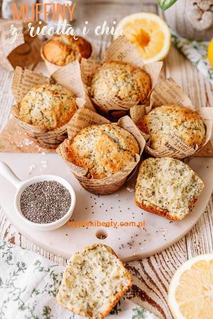 proste i szybkie babeczki z twarożkiem ricotta i nasionami chia przepis krok po kroku