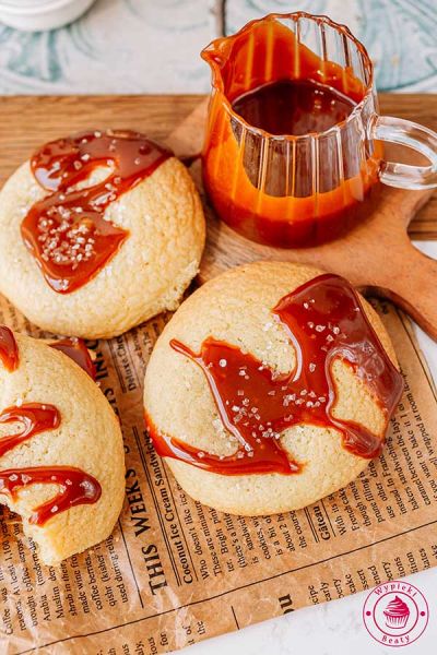 słodko-słone ciastka do zrobienia z dziećmi - prosty przepis przepis krok po kroku na miękkie ciasteczka ze słonym karmelem