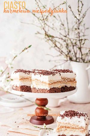 ciasto karmelowa niespodzianka z kajmakiem i mascarpone
