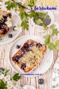 Poppy seed cake on shortcrust pastry Blueberry and Poppy Seed Cake
