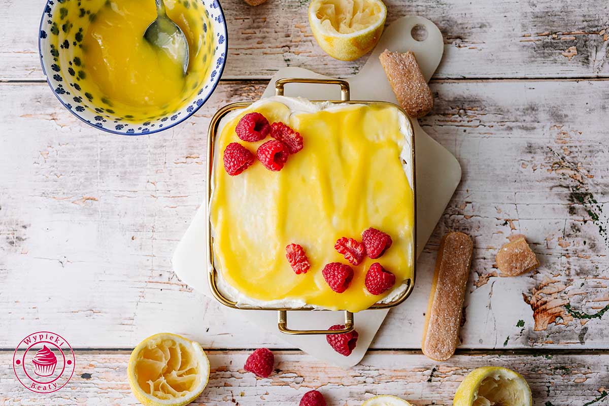 włoski deser mascarpone z lemon curd i limoncello przepis na limoncello tiramisu cytrynowe przepis z filmem