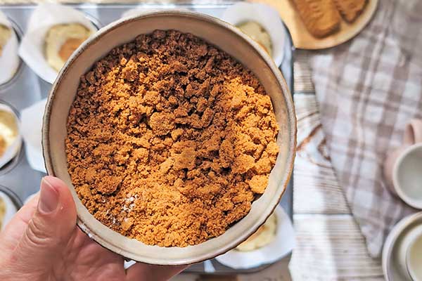 Przepis na muffiny Biscoff zmielone ciastka biscoff do muffinek