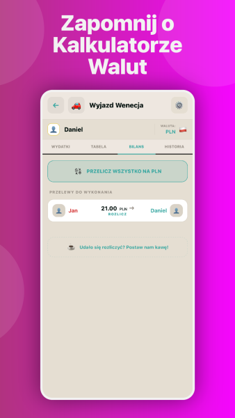 Współdzielona lista zakupów i rozliczenia wyjazdów – poznajcie aplikację Balanso! 5 Przelewy